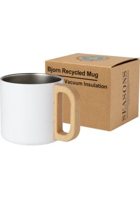 Bjorn 360 ml RCS certified recycled stainless steel mug with copper vacuum insulation