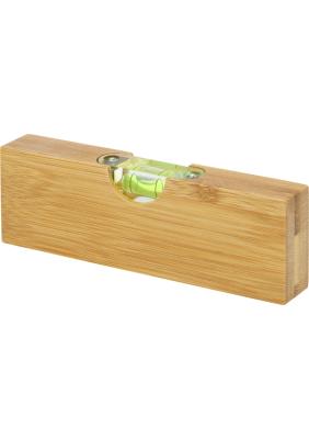 Flush bamboo spirit level with bottle opener