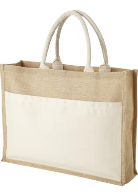 Mumbay cotton pocket jute tote bag 18L