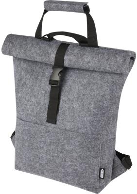 Felta GRS recycled felt roll-top bike bag 13L